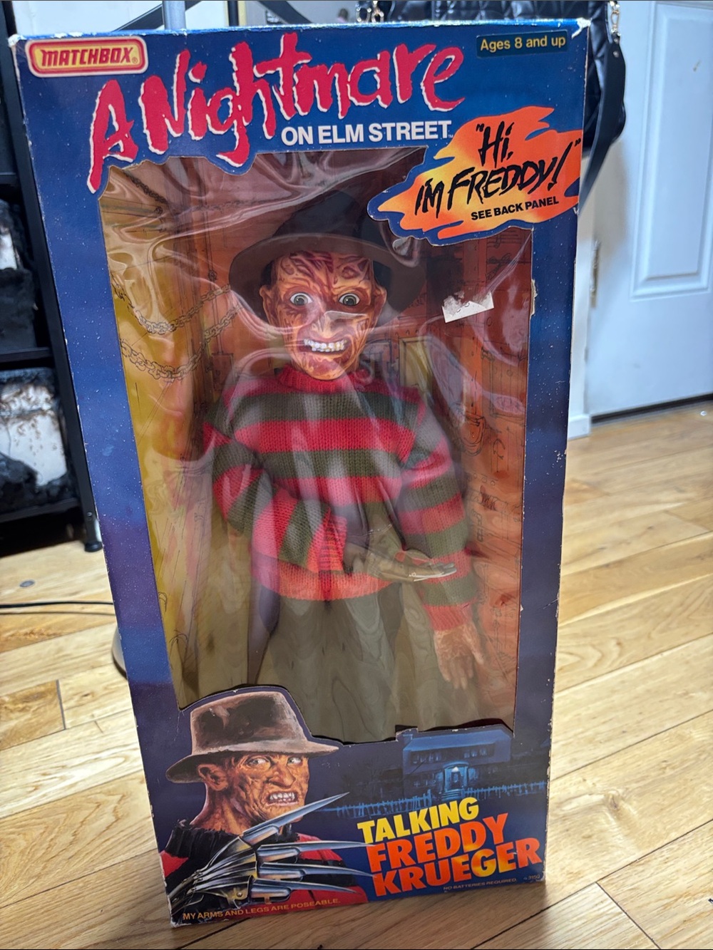 Vintage 1989 Matchbox Talking Freddy Krueger Doll Nightmare on Elm Street w/ Box - Picture 6 of 6